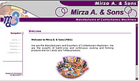 Mirza A. and Sons, manufacturers of confectionary  machinery